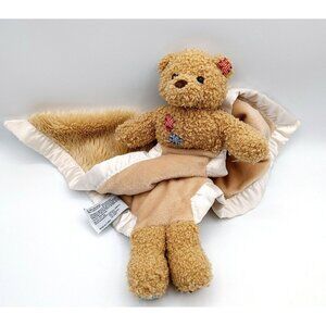 My Banky Billy Teddy Bear Security Blanket Lovey Brown Plush Stuffed